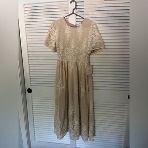 Bohme Blush Lace Textured Dress